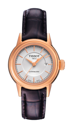 Tissot Carson Automatic 29.5 Rose Gold PVD / Silver / Strap